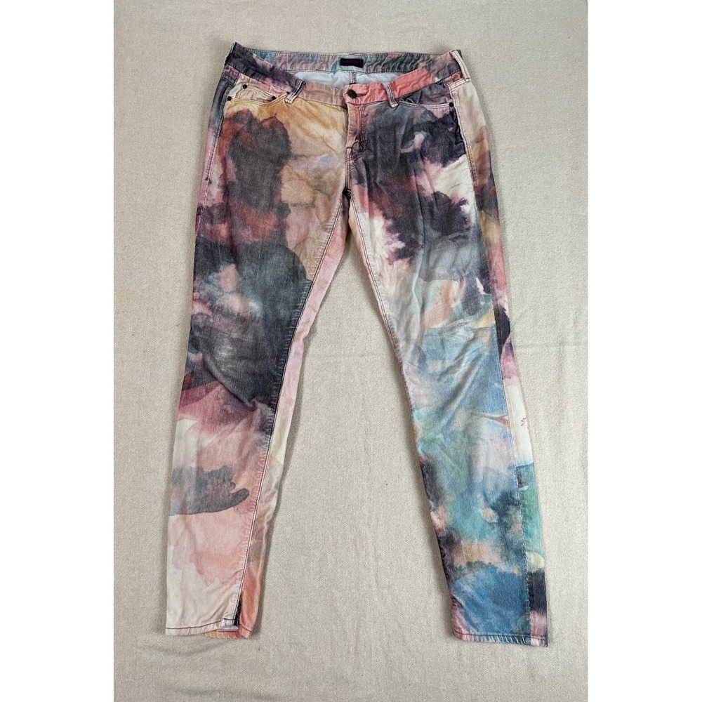 Mother The Looker Watercolor‎ Cord Rain Cloud Skinny Pants Size 28(33) good